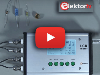 Elektor 500 ppm LCR Meter - caught on video