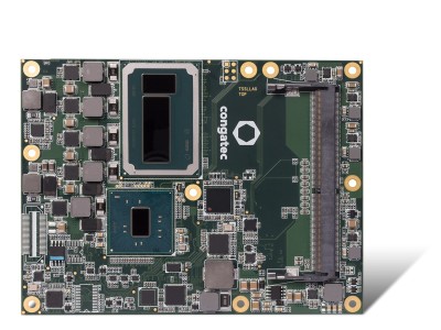 The GPU of the new SoC module provides 128 MB eDRAM. With 72 execution units it has three times more parallel execution power than the Skylake architecture without Iris graphics. 