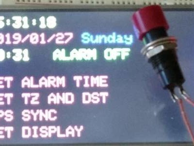 This GPS-based alarm clock hides a cool graphics touch screen library