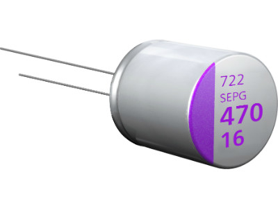 Conductive polymer aluminium solid capacitors benefit from high ripple current and low ESR values