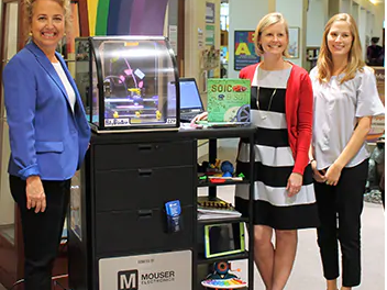 Image: Mouser
Mouser Electronics, Inc., as part of its ongoing mission to support education in the local community, has awarded educational grants to Mansfield, Arlington and Fort Worth (Texas) public libraries to support science, technology, engineering and math (STEM) programs