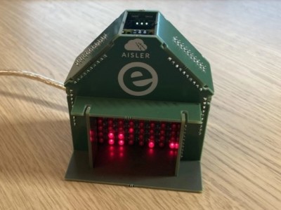 DIY Christmas Fireplace: A 3D Puzzle with PCBs, LEDs, and Raspberry Pi Pico