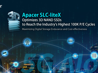 Apacer's SLC-liteX Optimizes 3D NAND SSDs to Reach the Industry's Highest 100K PE Cycles