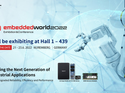 Apacer at embedded world: Hall 1, Booth 439