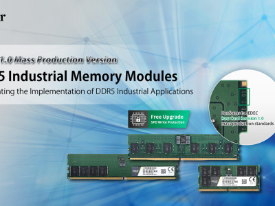 Apacer Launches JEDEC 1.0 Mass Production Version of DDR5 Industrial Memory Module
