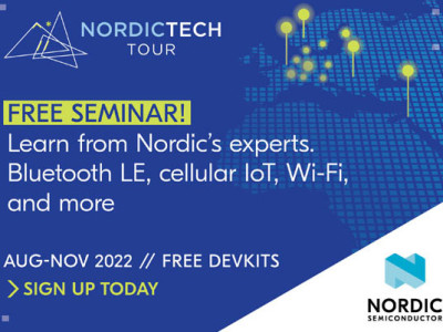 Join Nordic’s Wireless IoT Experts at the Nordic Tech Tour Seminars