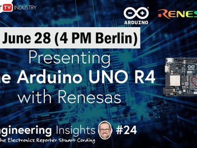 Arduino UNO R4 team live on Engineering Insights