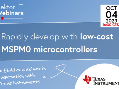Webinar: Rapidly Develop with TI's Low-Cost MSPM0 Microcontrollers
