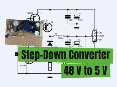Step-Down Converter from 48 V to 5 V: The Story of a Circuit Development
