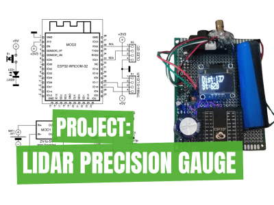 LiDAR Precision Gauge: Measure Up to 12 m