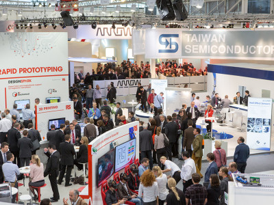 Exhibition stands at electronica