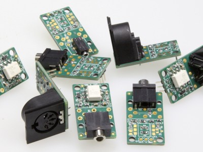 MIDI I/O Breakout Board – Supports DIN and TRS Connectors