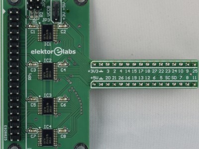 Top view of the T-board RPi buffer (PCB 150719-2 v1.0) Top view of the T-board RPi buffer (PCB 150719-2 v1.0)