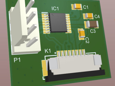 Figure-6 Figure-6, A 3D view of the assembled PCB board