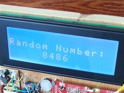 GeigerClock_2 Showing a random number being displayed.