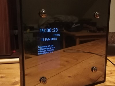 the smart mirror Visulize the weather data