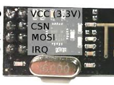 Typical NRF24L01 + pin up Typical NRF24L01 + pin up