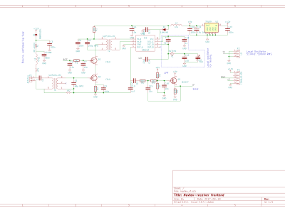 RF Schematic Schematic of the RF frontend