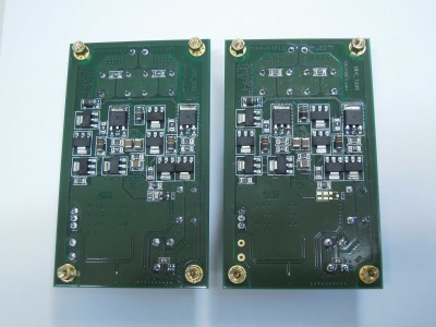 Transmitter+Receiver_bottom (PCB 160119-1 v1.0) Transmitter and receiver bottom view (2 x PCB 160119-1 v1.0)