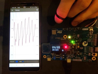 Heart Rate & Environmental BLE Wearable using STM32WB5MMG