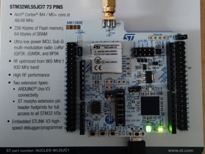 Getting LoRaWAN working with STM32WL55 and Radiolib