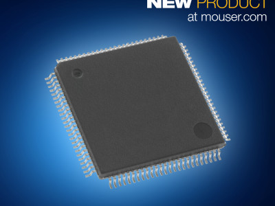 The Cypress FM4 S6E2H-Series microcontrollers, available from Mouser Electronics, are based on a 540 CoreMark®, 160-MHz ARM® Cortex®-M4 CPU core. 