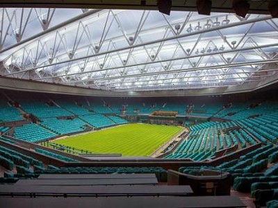Wimbledon erstrahl in LED-Licht. Bild: Musco Lighting

 