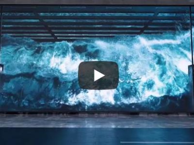 The Infinity Wall, ein 30x7-Meter-Vollfarb-3D-LED-Display