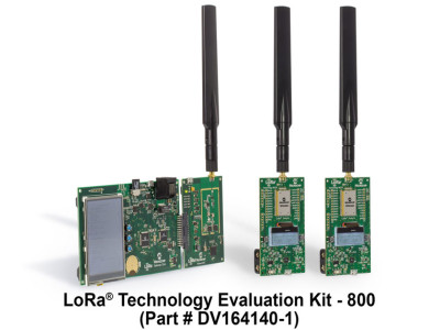 LoRa-Evalkit mit Gateway und zwei Sensorboards