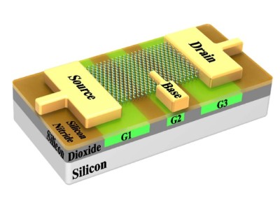 Schema des vielfältigen Halbleiters. Bild: SUNY Polytechnic Institute