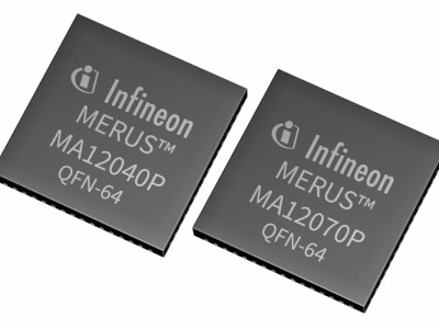 Audio-Verstärker-ICs MA12040P und MA12070P. Bild: Infineon.