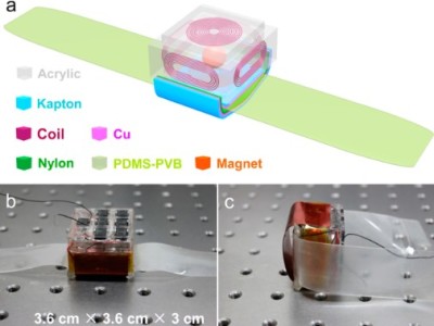 Hybrid-Nanogenerator versorgt E-Watch