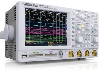 HAMEG Instruments stellt auf der Embedded in Nürnberg die neue Mixed- Signal Oszilloskop-Serie HMO3000 mit bis zu 500MHz Bandbreite vor.