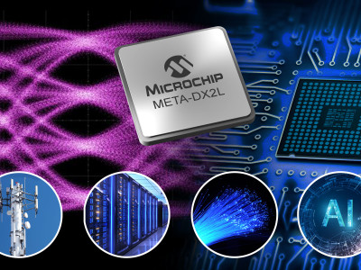 Microchip stellt kompakten 1,6T-Ethernet-PHY vor