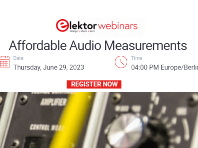 Webinar: Bezahlbare Audio-Messungen (29. Juni)