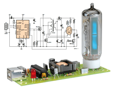 Schaltkreis: DIY CPU-Meter auf Röhrenbasis