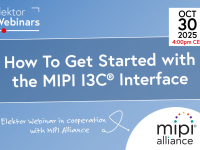 Webinar: Einstieg in die MIPI-I3C®-Schnittstelle