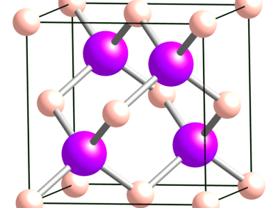 Borarsenid-Kristall. Bild: Ben Mills / wikimedia.org