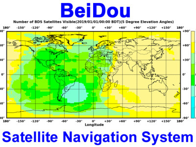 Aktuelle Satellitenabdeckung von BeiDou. Bild: BeiDou.