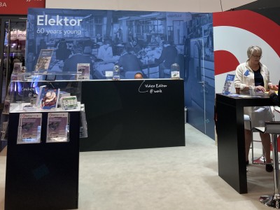 Der Elektor-Stand ist traditionell in der Tageslichthalle 4A zu finden.