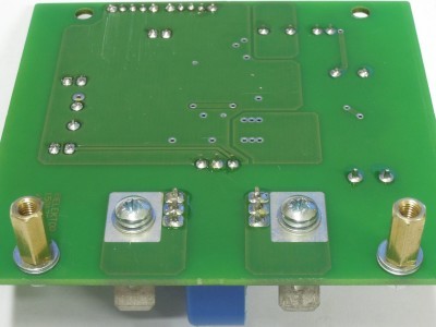 Bottom view PCB 150170-1 v1.0 Bottom view PCB Potentialfreie Strommessung für Oszilloskope topoverlay (150170-1 v1.0)