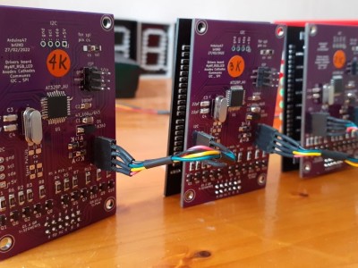 Bau einer großen RGB-LED-Anzeige mit I2C-Schnittstelle