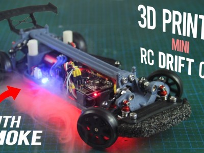 Bauen Sie ein 3D-gedrucktes Arduino-RC-Drift-Auto mit Raucheffekt!