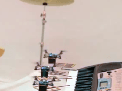 Orchestre de robots volants