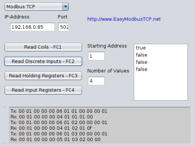 Modbus sans fil (partie 2) - Logiciel de la carte Modbus TCP sans fil