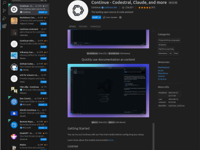 un puissant assistant de codage de l'IA - Accélérez votre développement avec Continue et Visual Studio Code