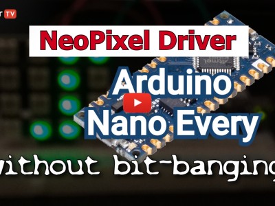 Arduino Nano Every NeoPixel Driver sans bit-banging
