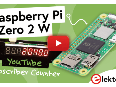 Raspberry Pi Zero 2 W compteur d'abonnés YouTube