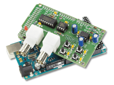 Article Elektor gratuit : pisteur de tension avec Arduino sur un oscilloscope
