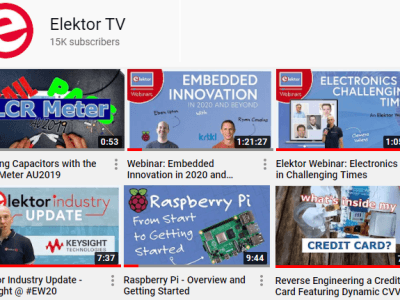 Elektor TV : notre chaîne YouTube passe le cap des 15000 abonnés